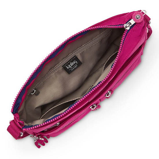 Bolsos Cruzados Kipling New Angie Moda Rosas Fucsia | MX 1191EB